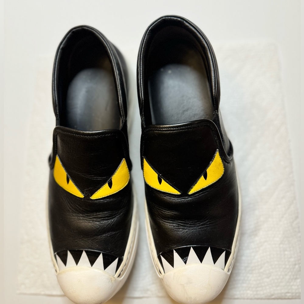 Monster leather fendi shoes
